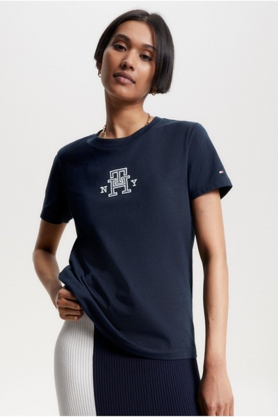 Tommy Hilfiger Nakışlı regular pamuklu t-shırt