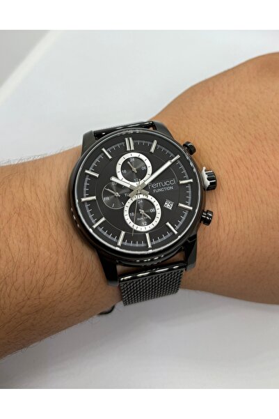 Ferrucci Paslanmaz Çelik Erkek Kol Saati Su Geçirmez Japon Makine + Doğaltaş ...