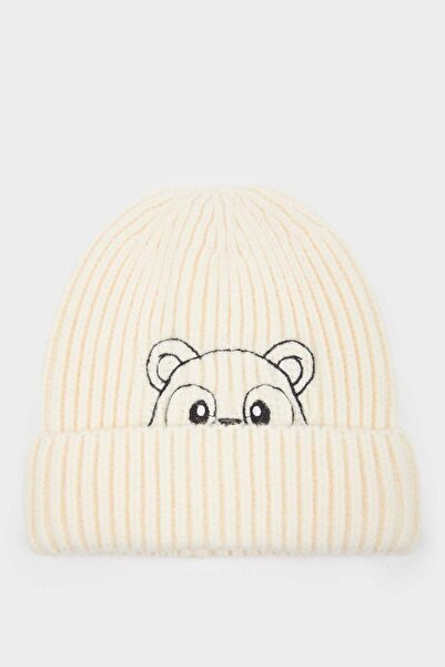 DeFacto Baby Boy Embroidered Knitwear Beanie C8594A525Wn