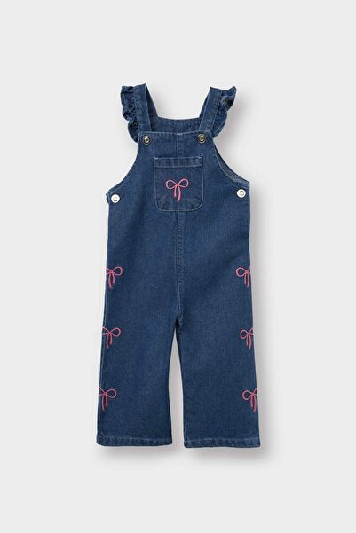 DeFacto Kız Bebek Nakışlı Jean Tulum G3103A525AU