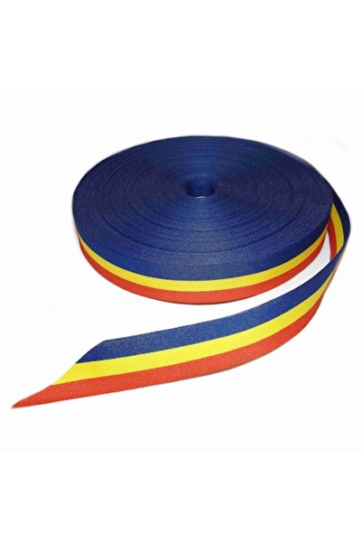 OEMN Tricolor Romania ribbon, width 20 MM, roll length 50 M