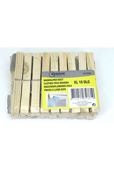 Benson Set 18 carlige din lemn pentru haine , marime XL