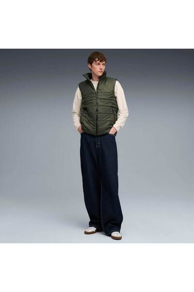 Puma Vest Ess Padded Vest, Green, Men