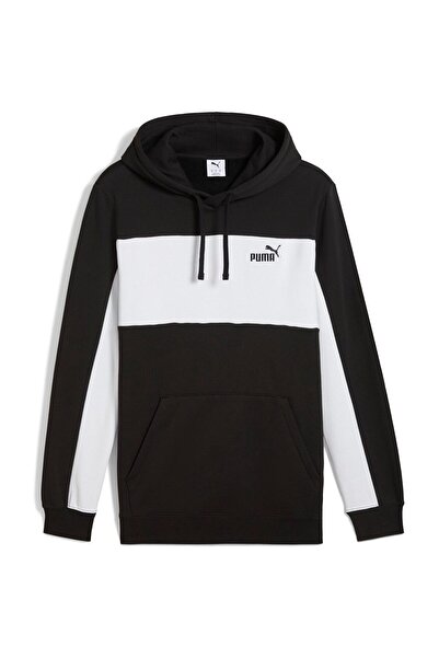 Puma Hanorac Hood Ess Block Fl, Negru, Bărbați