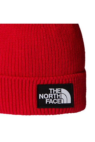 THE NORTH FACE Tnf Logo Box Cuffed Beanie Unisex Red Beanie Nf0A8Che6821