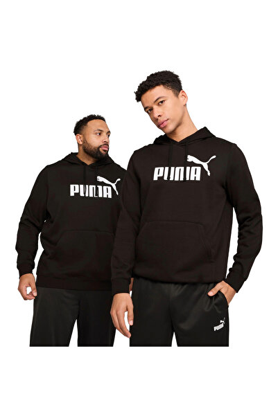 Puma Pánská mikina s kapucí Ess No. 1 Logo Fl, černá