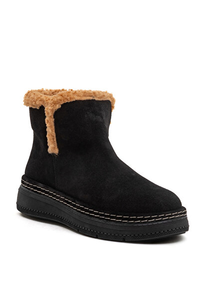 Bulldozer Deri Siyah Kadın Bot BUL-260695