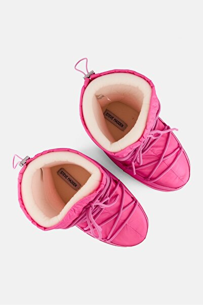 Steve Madden Women Lace Up Ankle Boots, Pink