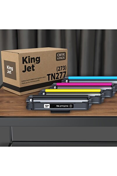 KingJET Brother Uyumlu MFC-L3750CDW Yüksek Kapasiteli 4 Renk (Takım) Muadil T...