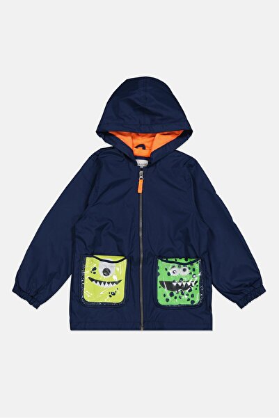 Carter's Kids Boy Long Sleeve Hooded Jacket, Navy Combo
