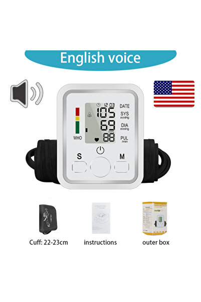 Choice Voice-English Spanish Voice Digital Arm Blood Pressure Meter Medical P...