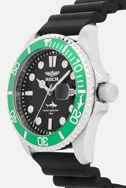 Invıcta Men 47166 Pro Diver Silicone Strap Watch 43 mm, Black