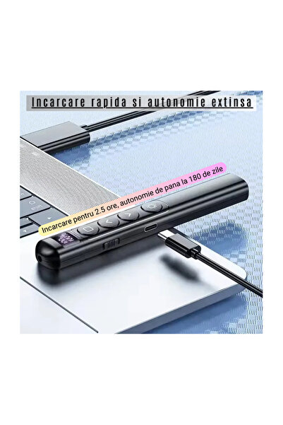 LEBLOU Presenter Laser Pointer 200m LEBLOU, Wireless, 2.4 Ghz, Compatibil Windows, Mac OS, Android