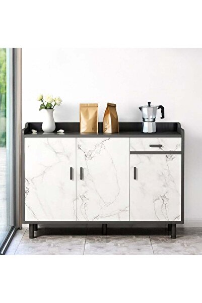AGD Freestanding Kitchen Cabinet with Kitchen Utensil Storage and Countertop,...
