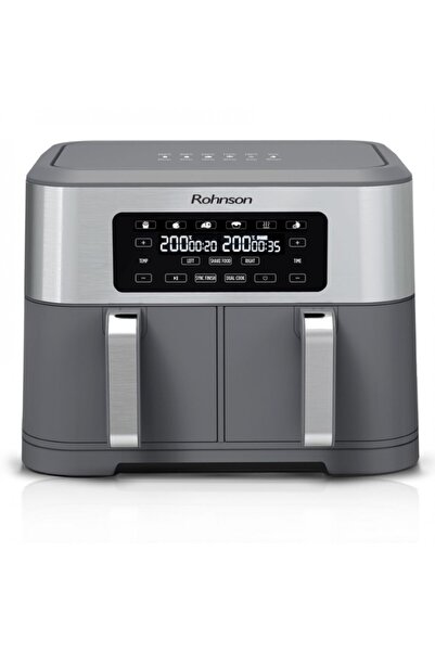 ROHNSON Hot Air Fryer with Dual Basket R2844, 2800W