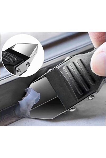 Flippy Adhesive Removal Squeegee Set, Silicone and Glue Squeegee, Closed Size 18.8 x 4 x 2.8 cm, Metal