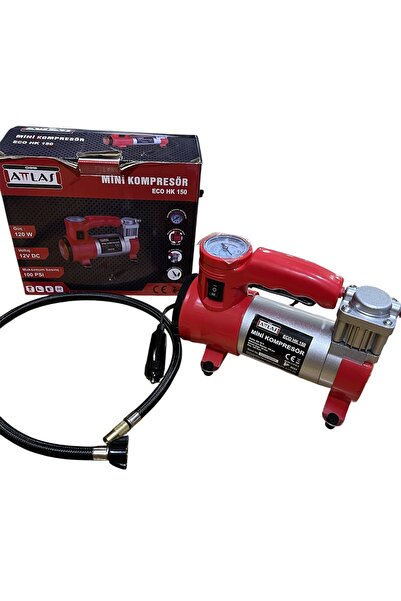 Veka Atlas Eco Hk 150 Mini Kompresör – 12V Dc Araç Lastik Şişirme Pompası (10...