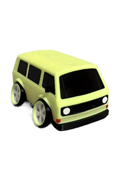 OEM Autobuz VW T3 imprimat 3D la scara 1:43 - Miniatură retro, imprimată din PLA