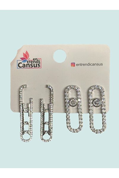 Entrendi Cansus Steel Earring Set
