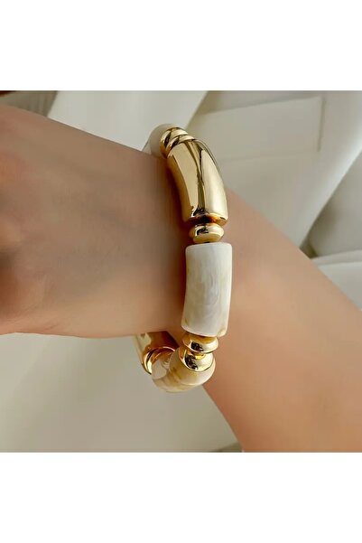 Ayzen Stylish Acrylic Elastic Bracelet