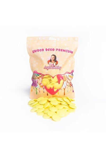 Anyta Cooking Choco Deco Premium (Deco Melts) - 1 kg - (Galben-Lămâie)