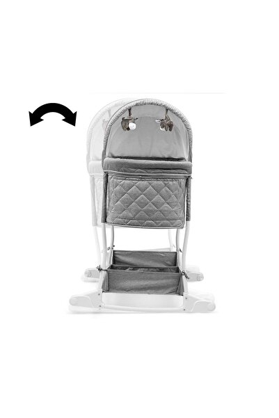 Milly Mally Dream On Stone baby cot with wheels and rocking function, 82 x 72 cm