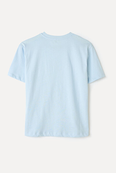 Mudo BASKILI OVERSIZE BİSİKLET YAKA T-SHIRT