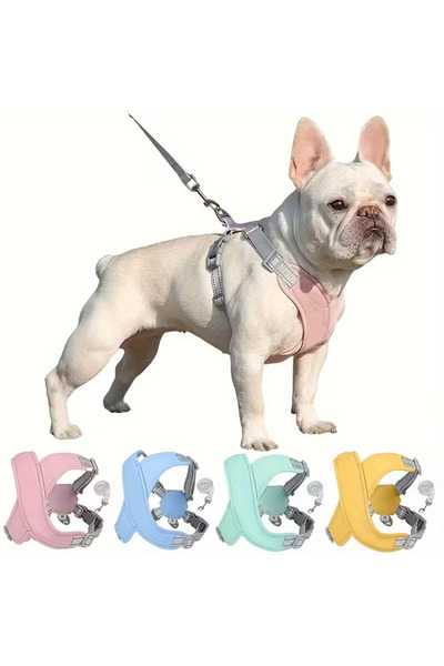 Manolex Ham ajustabil cu suport pentru caini, Material textil, Marimea M, Roz