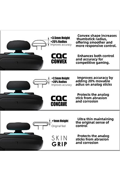 Generic Savage Raven by Skull & Co. Skin, CQC Thumb Grip Set Joystick Cap Analog Stick Cap for Nintendo Swit