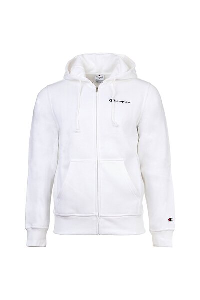 Champion Herren Sweatjacke mit Kapuze - Full Zip Hoodie Sweatshirt, Heavy Soft, Fleece, gesticktes L