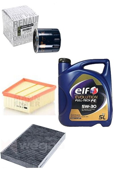 ELF Megane 4 Benzinli Yağ Bakım Seti