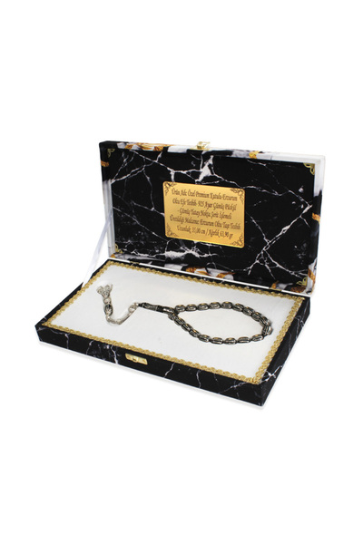 Tesbihane Premium Kutulu - Erzurum Oltu Efe Tesbih - 925 Ayar Gümüş Püskül - ...