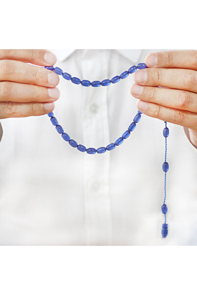 Tesbihane Систематично специално изрязани молитвени броеници от перла и пресован кехлибар