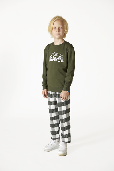Elsima A-3402 Model Boys' Pajamas Winter