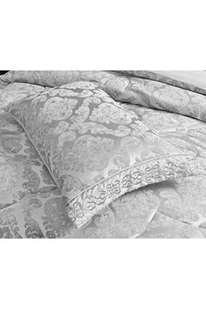 JOJO HOME Jacquard Gift Set, 7 Pieces, Duvet Included, Gray