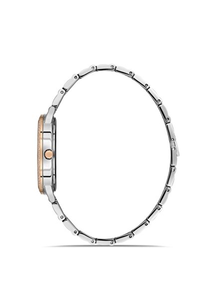 Dice Kayek Dk.1.Ag1372.Ja0-05 Stoned Design Steel Cord Steel Case 5 Atm Water Resistant Metallic-Ros