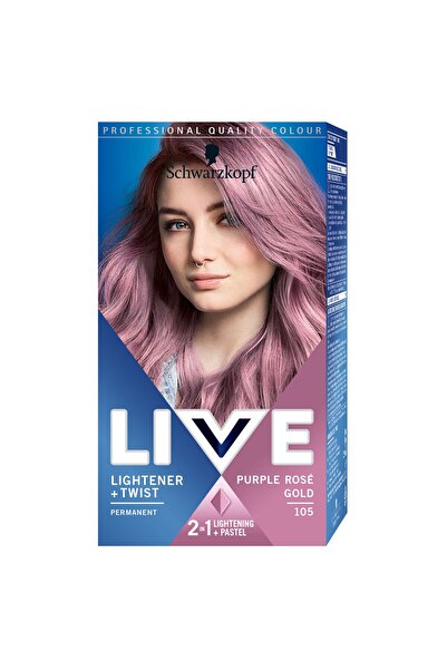 Live Vopsea de păr permanentă 105 Purple Rose Gold, 142,5 ml