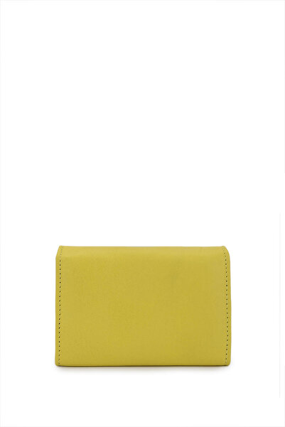Tamer Tanca Unisex Genuine Leather Yellow Card Holder