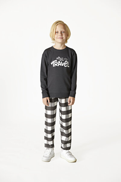 Elsima A-3402 Model Boys' Pajamas Winter