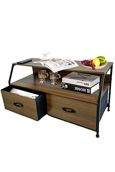 Cady One Modern office cabinet with two drawers and two shelves