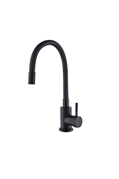 OEM Kitchen Faucet Unknown Items® with Flexible Spout, Ceramic Cartridge, Aerator, Black