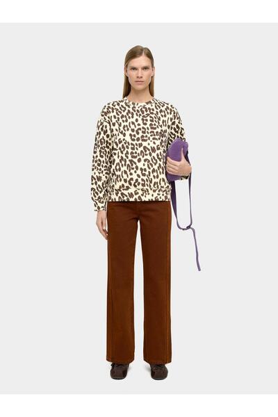 PARFOIS Hayvan Desenli Pamuklu Sweatshirt