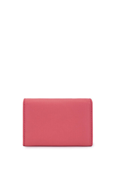 Tamer Tanca Unisex Genuine Leather Pink Card Holder