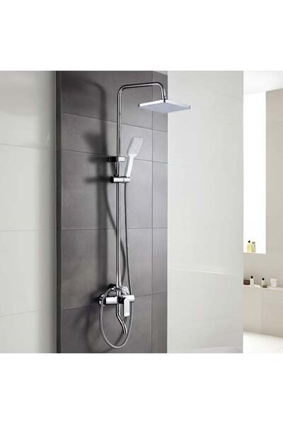 Danube Home طقم دش ميلانو سكاي | نظام حمام مربع | دش فاخر قابل للتعديل | ضمان...