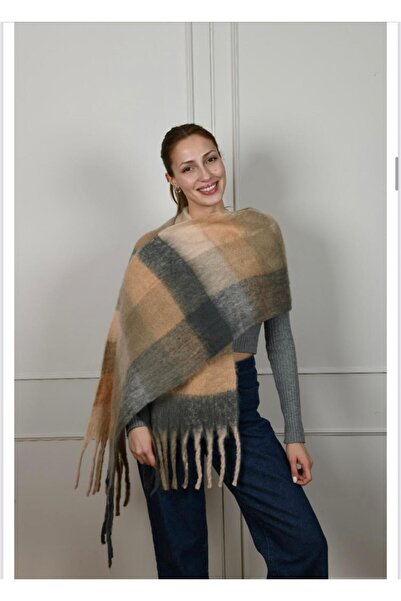 Ciciş Aksesuar YÜN KALIN KIŞLIK ŞAL MODERN