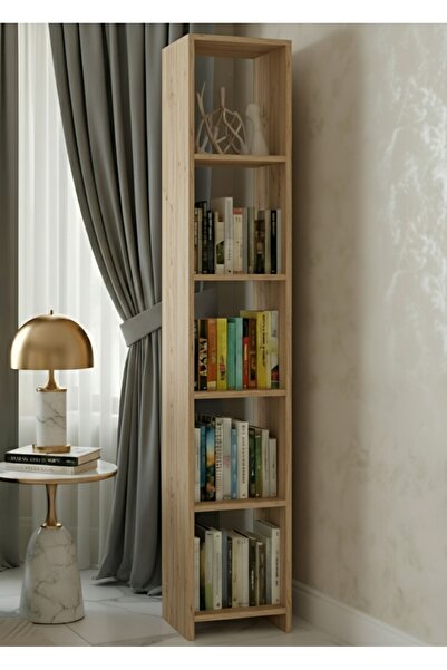 Free Home Premium MDF Ürün 5 Raflı Modern Kitaplık | Çok Amaçlı Raf Ünitesi |...