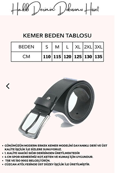 CüzCan Genuine Leather Men's Wallet and Belt Set with Mechanism - Gift - Groom's Bundle (Ultra Luxury)