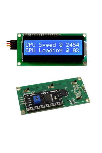 DevreBahcesi 2x16 Mavi Lcd Display I2C Modüllü