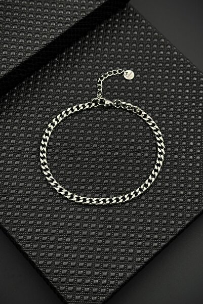 FRNCH 316 L Çelik italyan Model Gümüş Renk Erkek Bileklik FRJ12642-3642-A