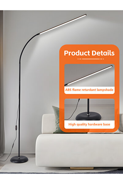 COOYA Nordic minimalist Floor Lamp, With 12W LED, Adjustable Soft Tube, Eye Protection, 5V, for bedroom